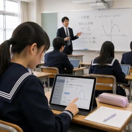 教育現場の学習支援アプリの利用イメージ